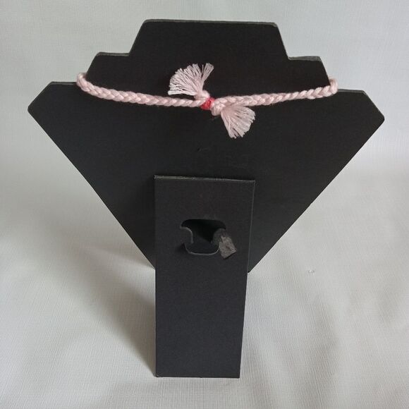 Handmade One Size Shades of Pink Adjustable Sliding Knot Flower Design Bracelet - Picture 2 of 9